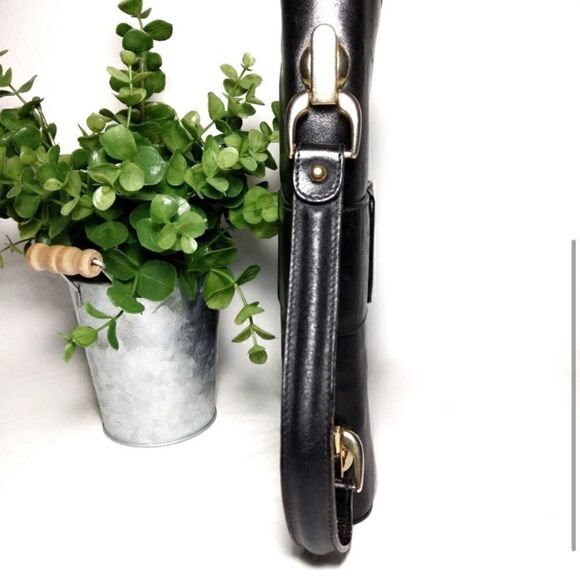 ESCORT | Vintage Leather Handbag Black - Picture 4 of 5